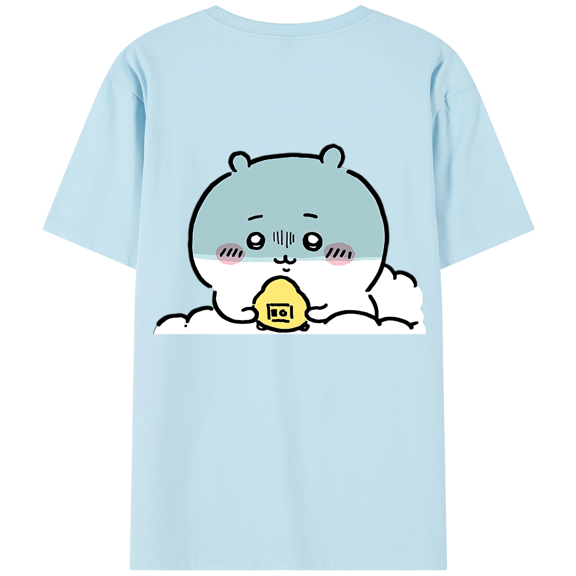 （画像用） ちいかわ ちいかわ Chii-kawa chiikawa 綿100％半袖Tシャツ（背面プリント）